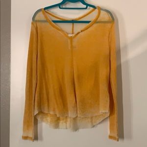 Yellow long sleeve